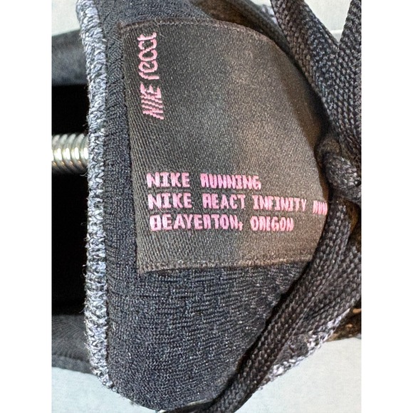 Nike React Infinity Run Flyknit 3 Mens Sneakers DZ3014-001 Black Grey Pink   11 main image 7